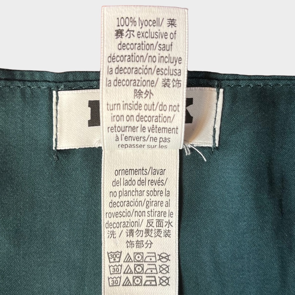 PINK Victoria’s Secret TENCEL™ Slip Mini Dress | Y2K Emerald Green S-M - Picture 9 of 10
